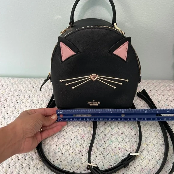 Kate Spade Cat’s Meow Cat Binx Mini Backpack - Picture 3 of 9